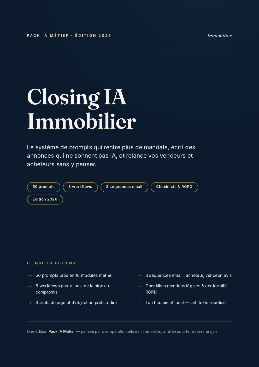 Closing IA Immobilier